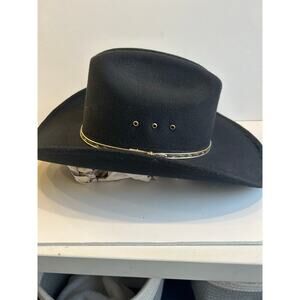 Vintage Black Felt Western Cowboy Hat | Western Express Size 60 Made in Mexico